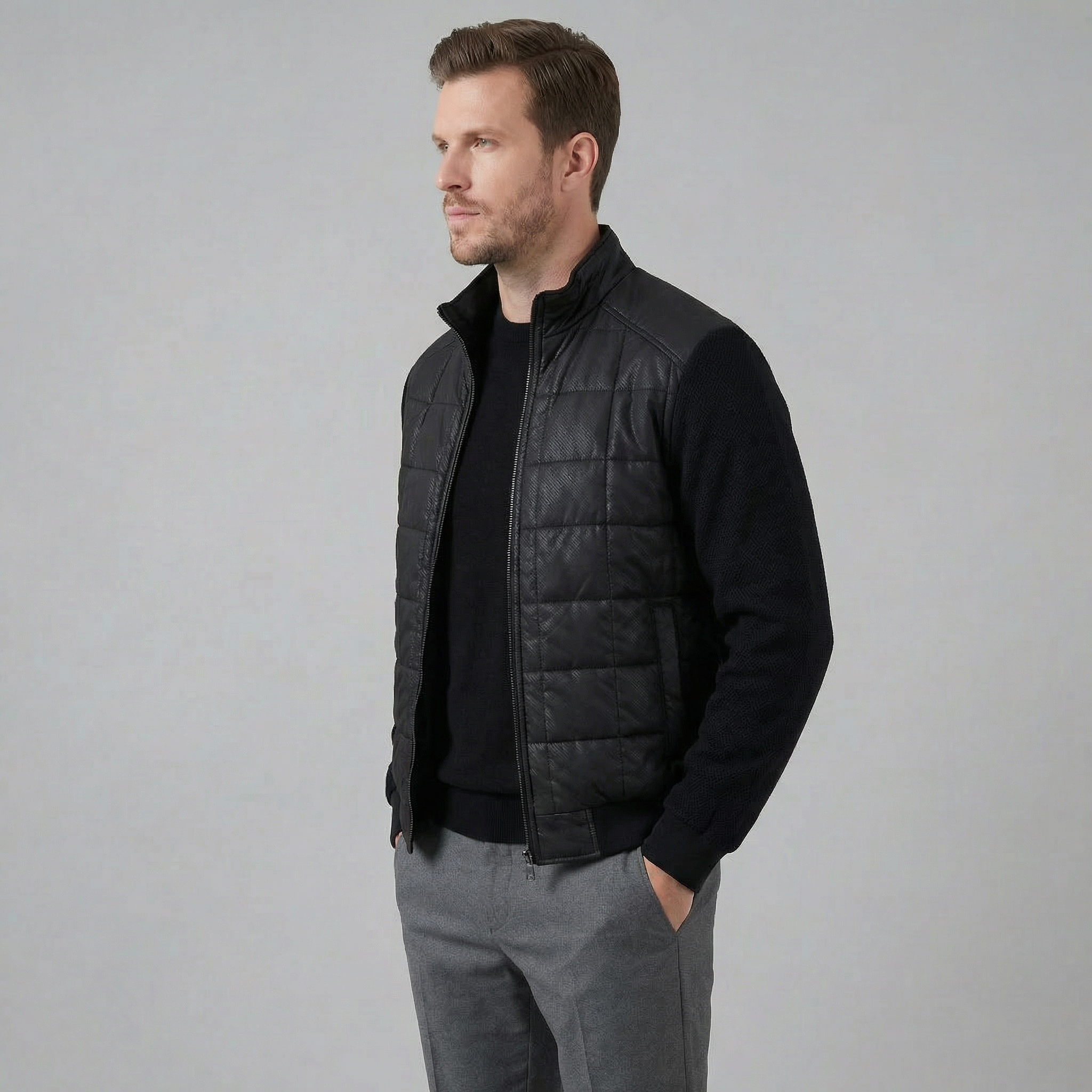 Herren Klassische Leichte Frühlingsjacke