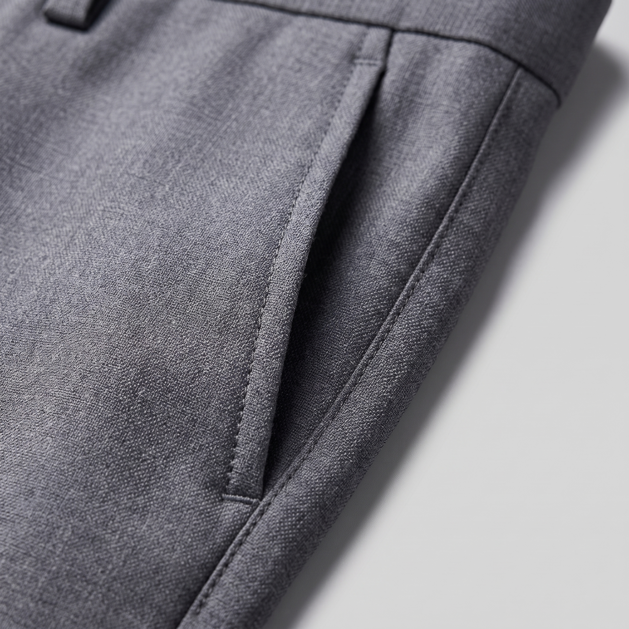 Herren Klassische Tailored Hose in Schwarz