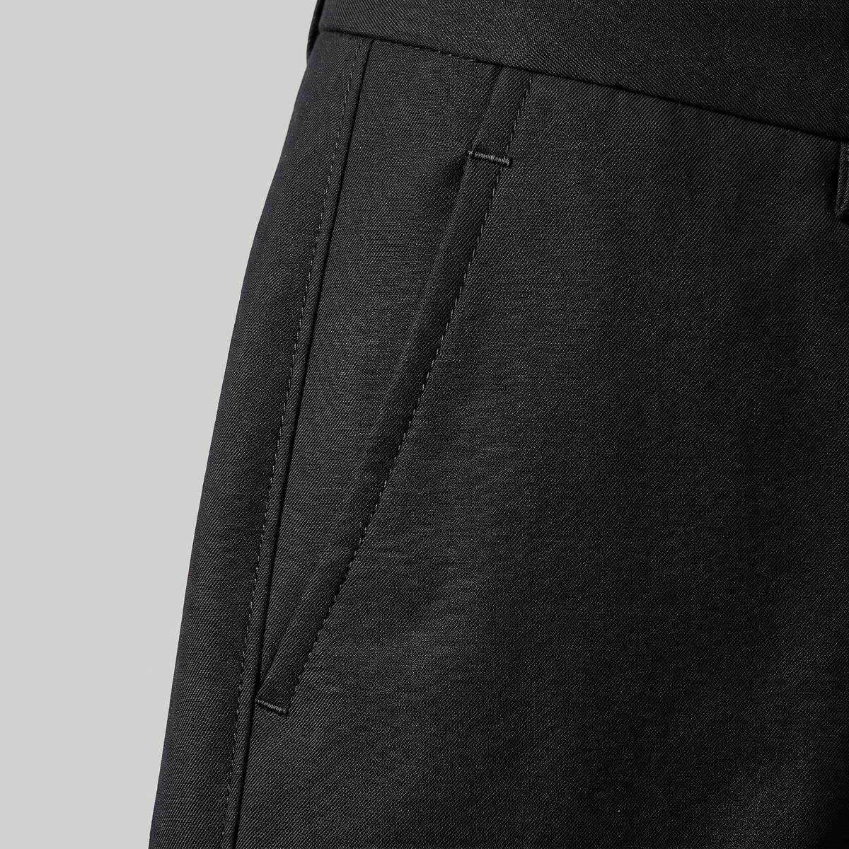Herren Klassische Tailored Hose in Schwarz