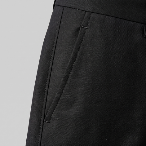 Herren Klassische Tailored Hose in Schwarz