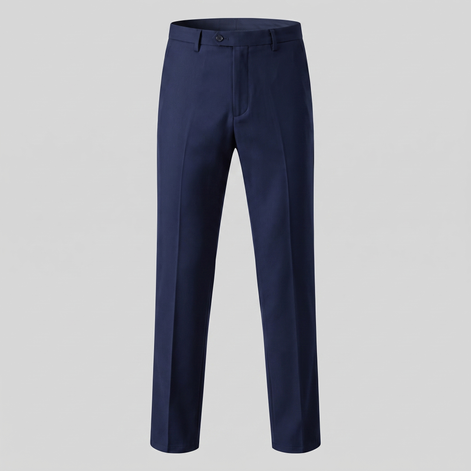Herren Klassische Tailored Hose in Schwarz