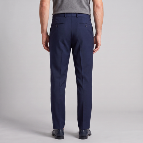 Herren Klassische Tailored Hose in Schwarz