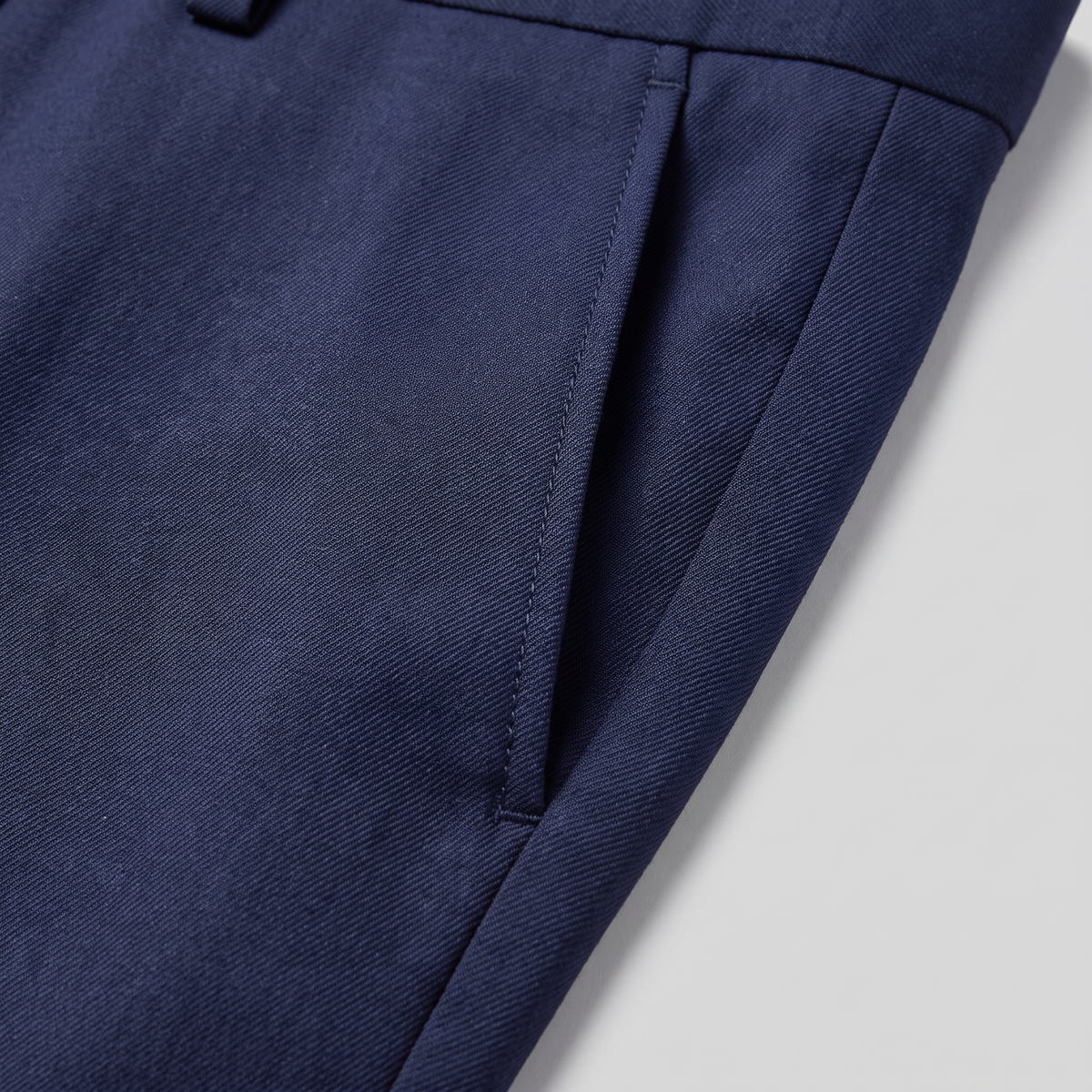 Herren Klassische Tailored Hose in Schwarz