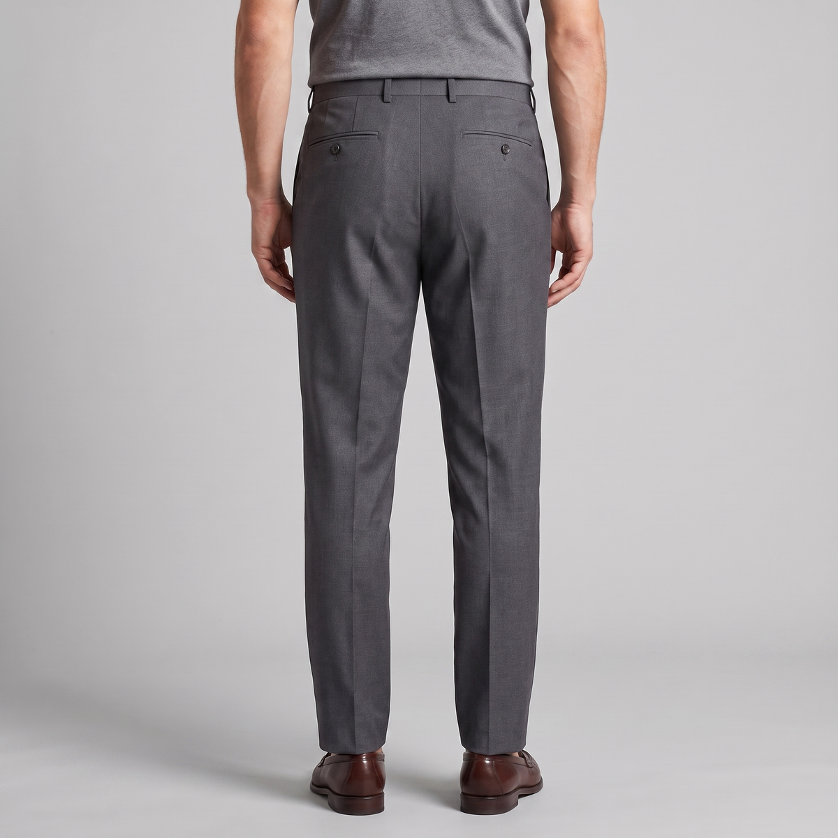 Herren Klassische Tailored Hose in Schwarz