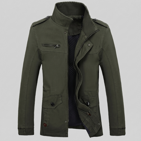 Herren Klassische Wattierte Winterjacke