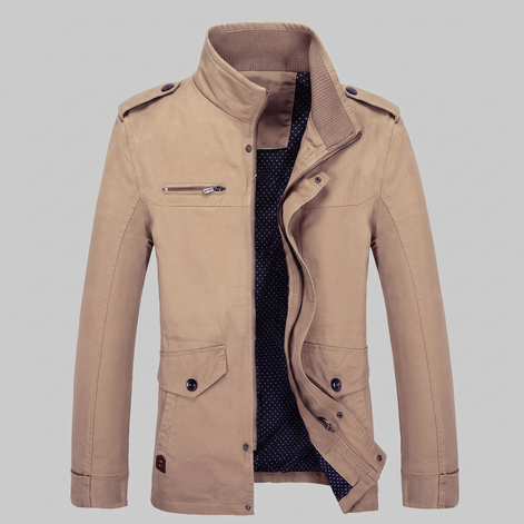 Herren Klassische Wattierte Winterjacke