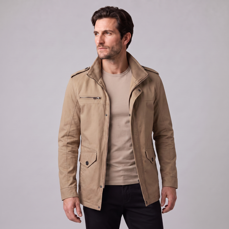 Herren Klassische Wattierte Winterjacke