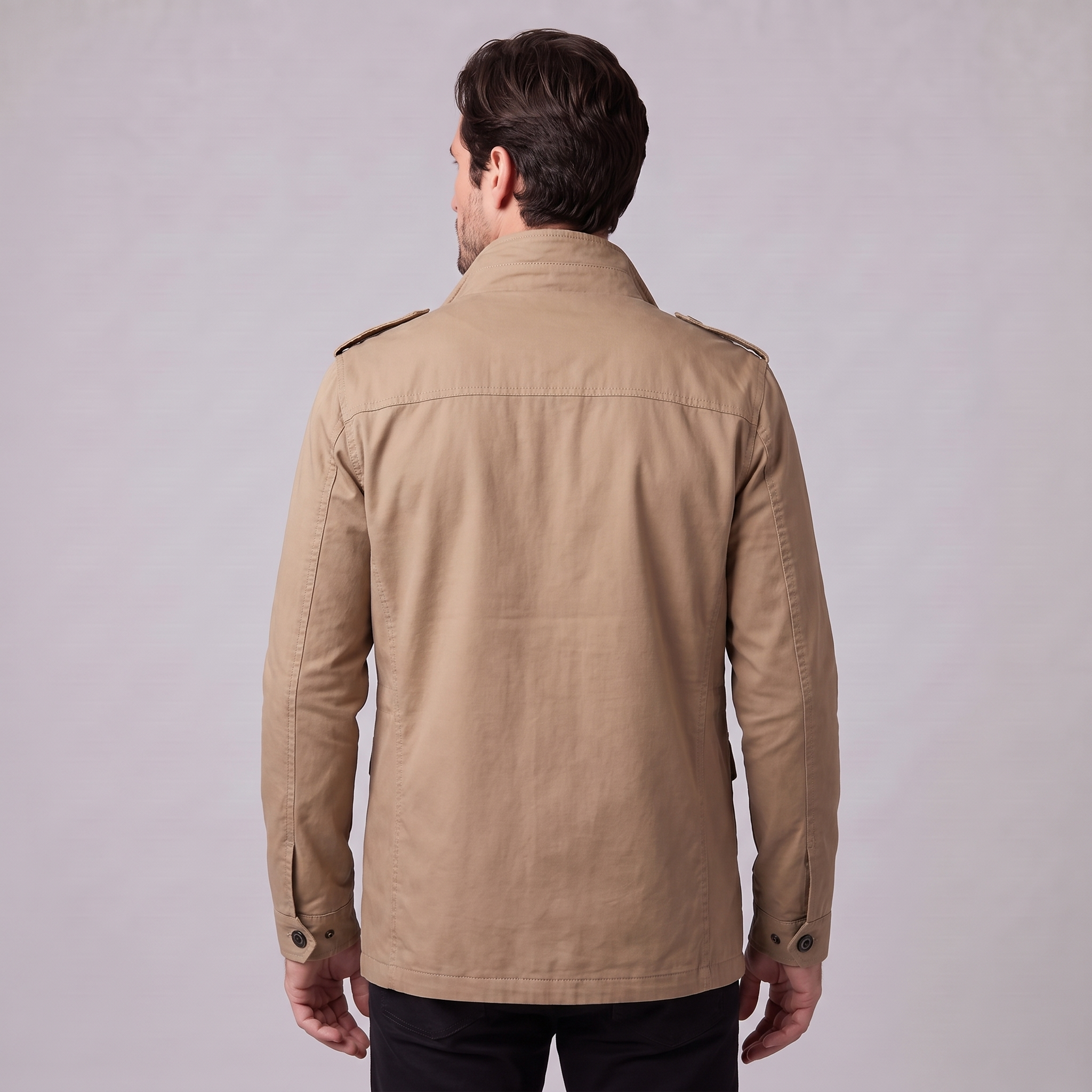 Herren Klassische Wattierte Winterjacke