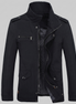 Herren Klassische Wattierte Winterjacke