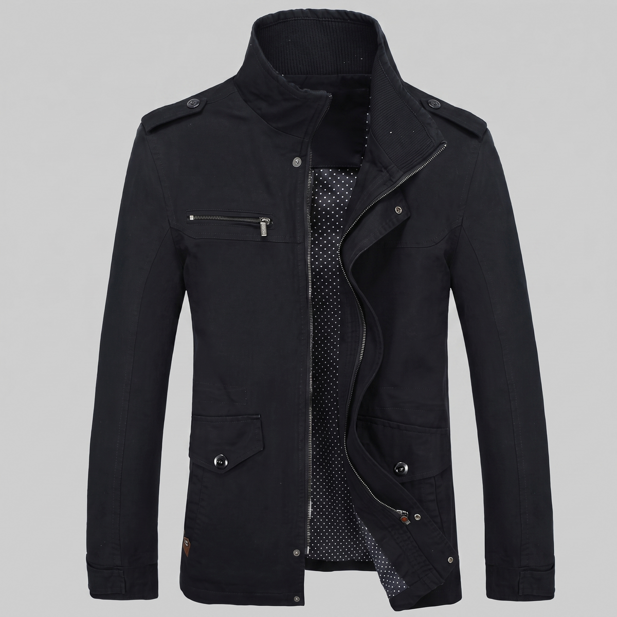 Herren Klassische Wattierte Winterjacke