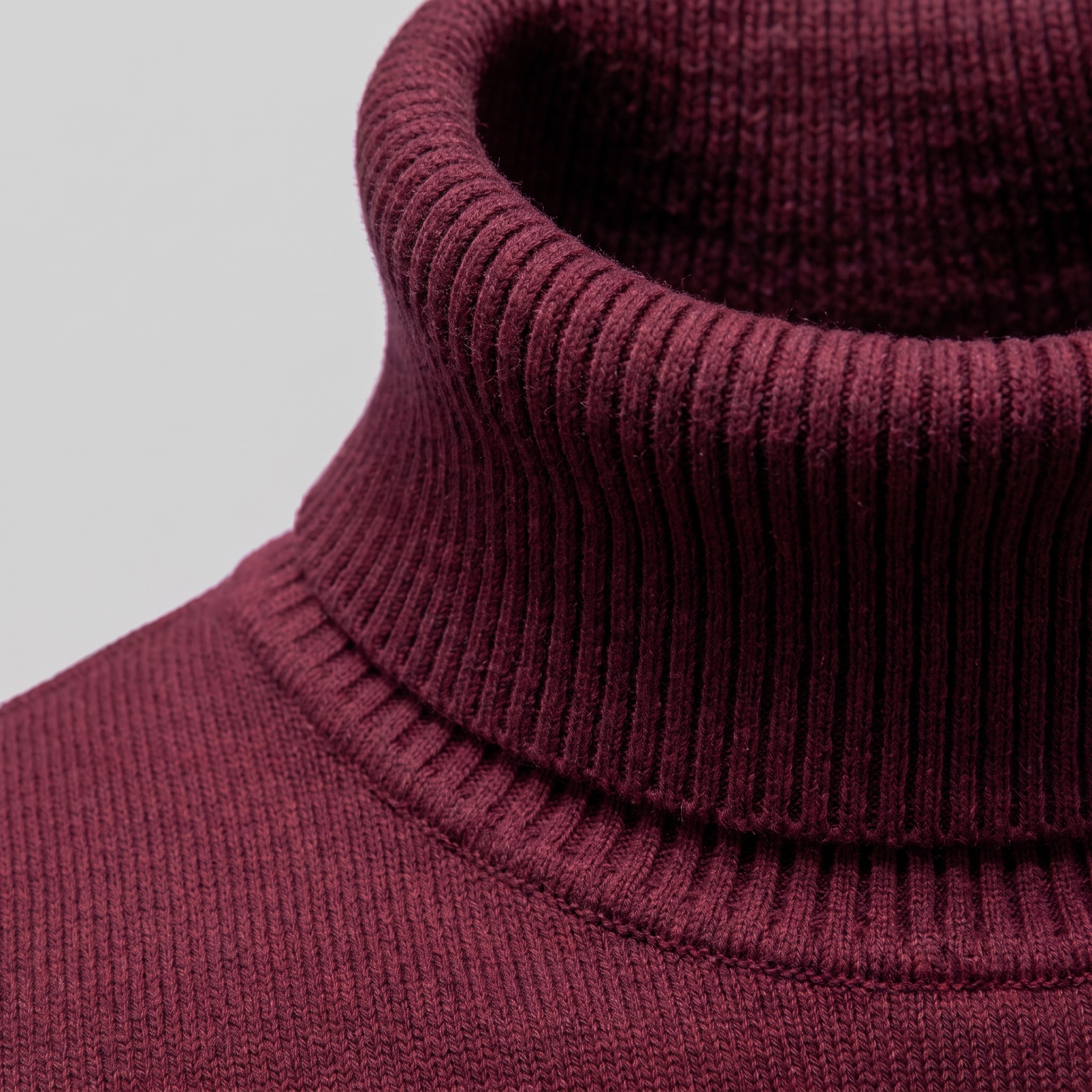 Herren Klassischer Rollkragenpullover