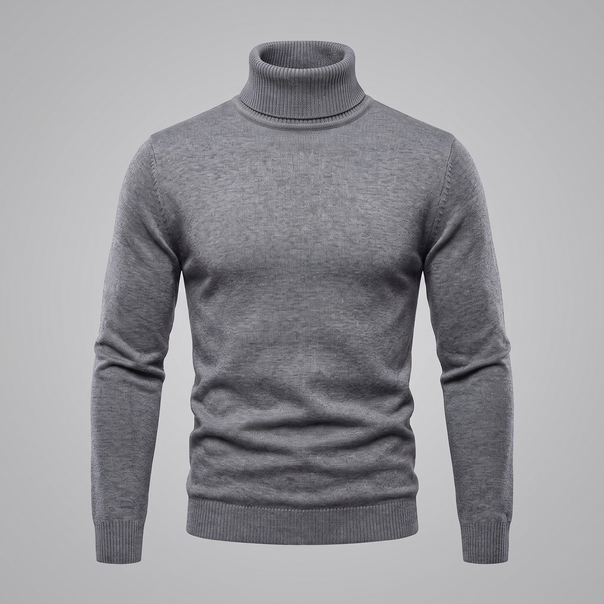Herren Klassischer Rollkragenpullover