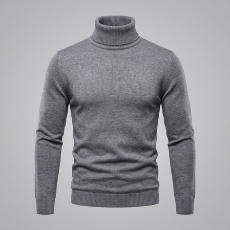 Herren Klassischer Rollkragenpullover