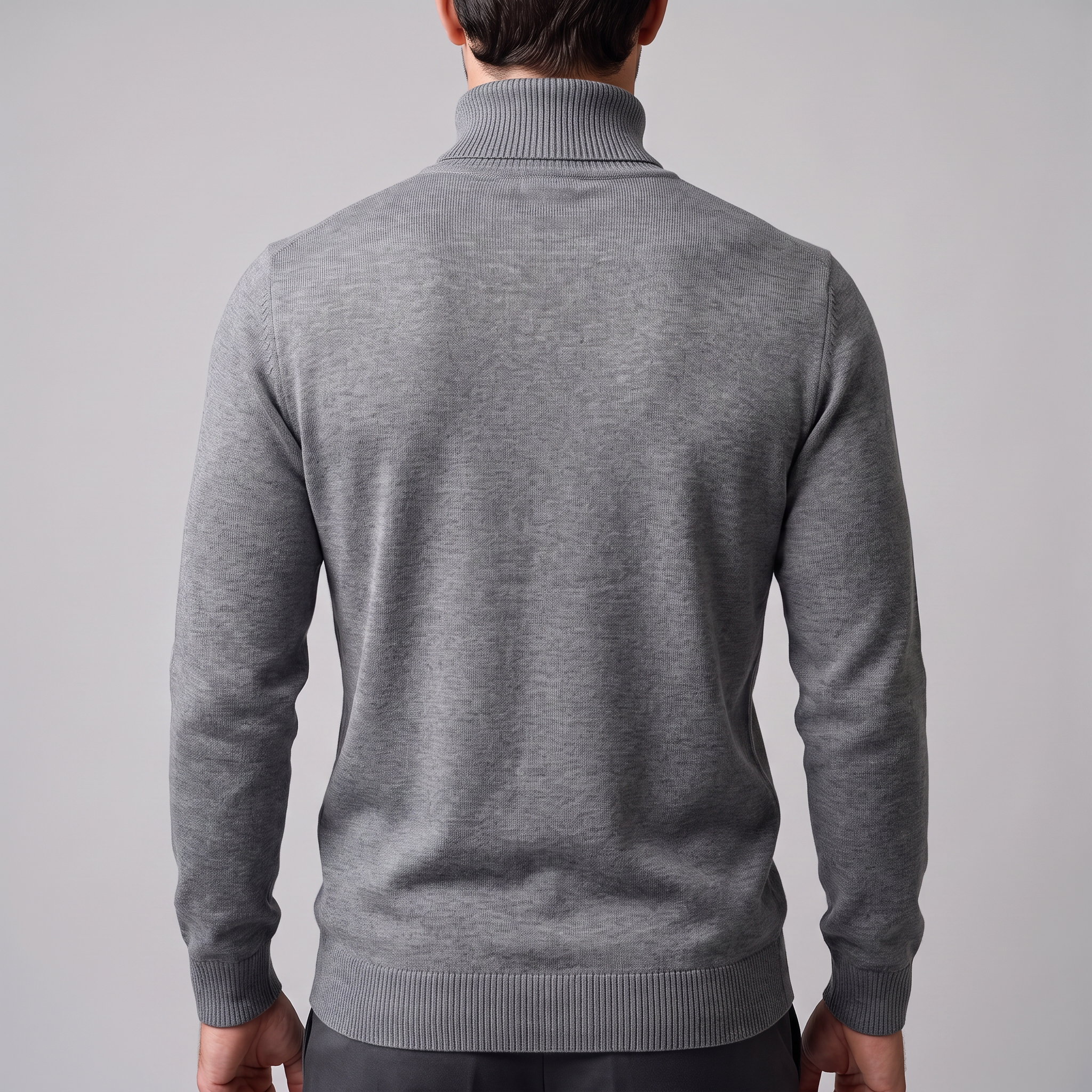 Herren Klassischer Rollkragenpullover