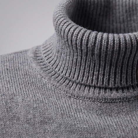 Herren Klassischer Rollkragenpullover