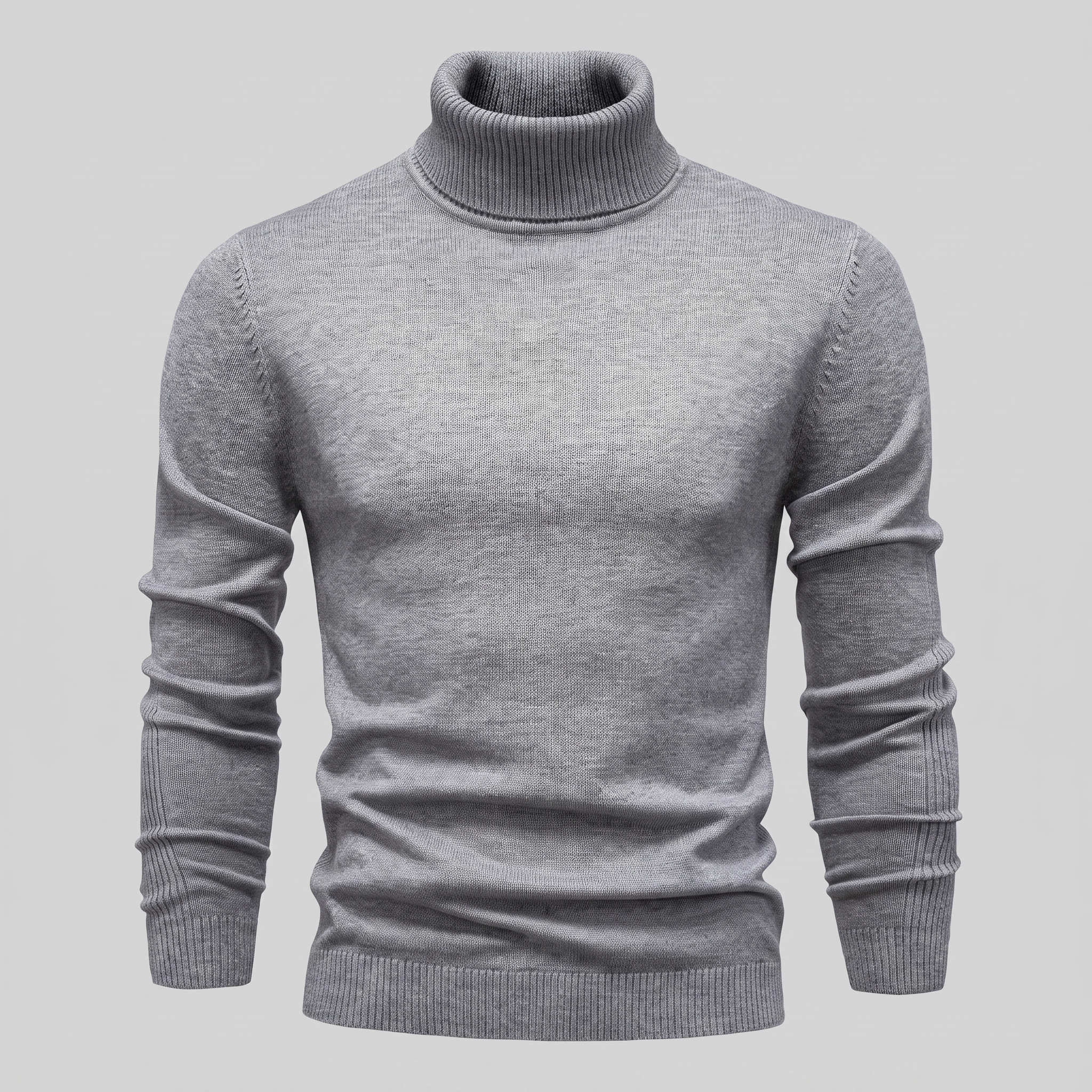 Herren Klassischer Rollkragenpullover