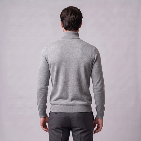 Herren Klassischer Rollkragenpullover