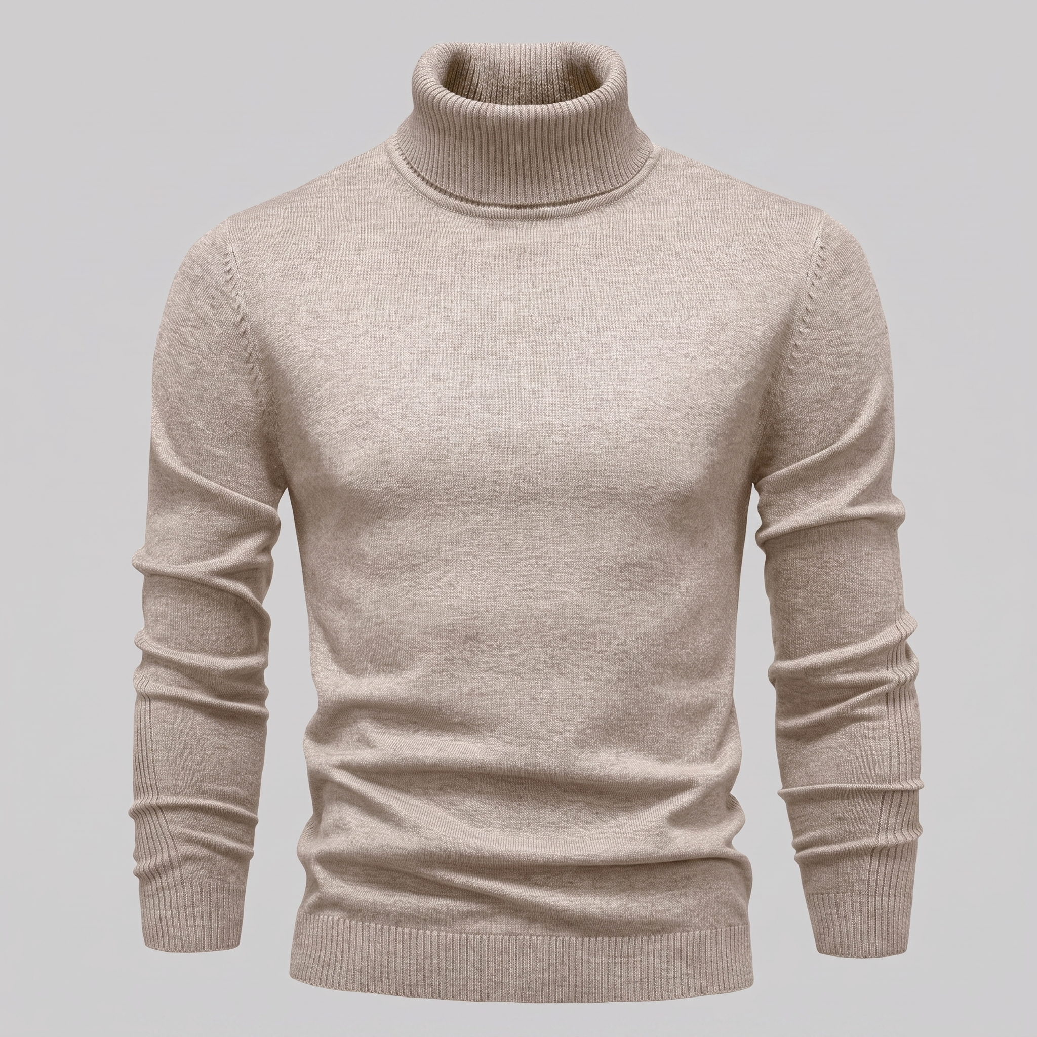 Herren Klassischer Rollkragenpullover