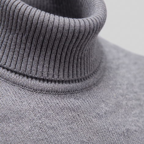 Herren Klassischer Rollkragenpullover
