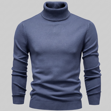 Herren Klassischer Rollkragenpullover