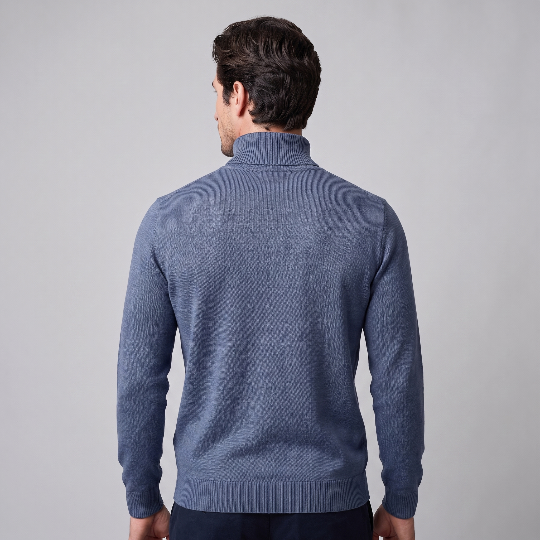 Herren Klassischer Rollkragenpullover