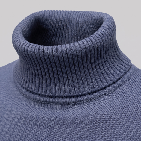 Herren Klassischer Rollkragenpullover