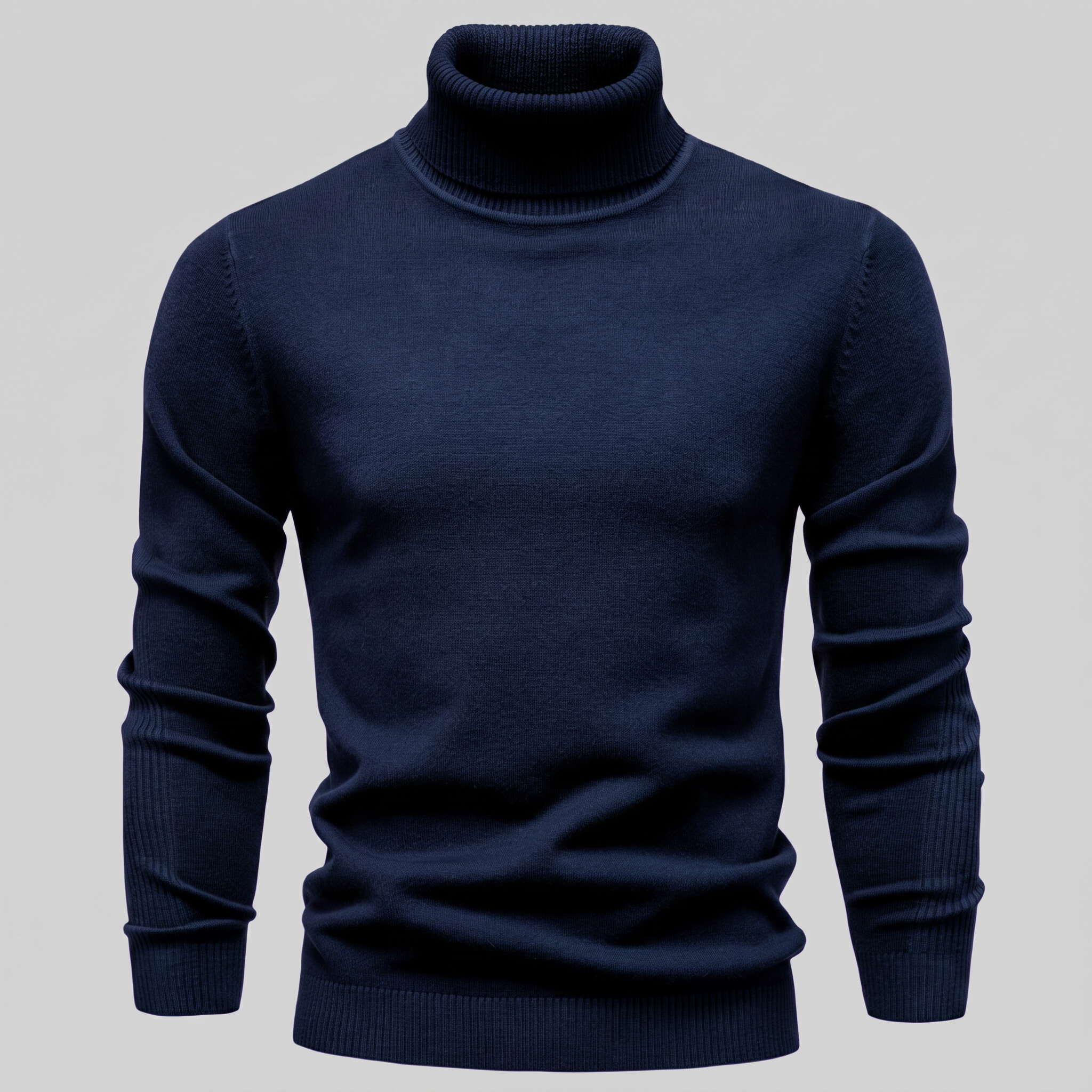 Herren Klassischer Rollkragenpullover