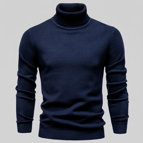 Herren Klassischer Rollkragenpullover