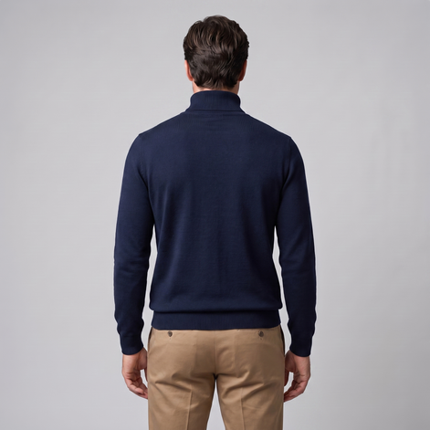Herren Klassischer Rollkragenpullover
