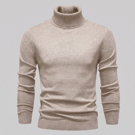 Herren Klassischer Rollkragenpullover