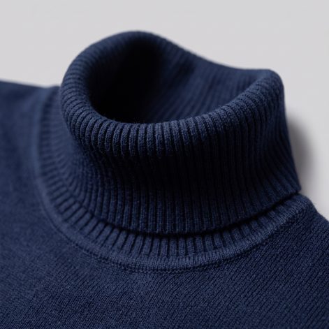Herren Klassischer Rollkragenpullover