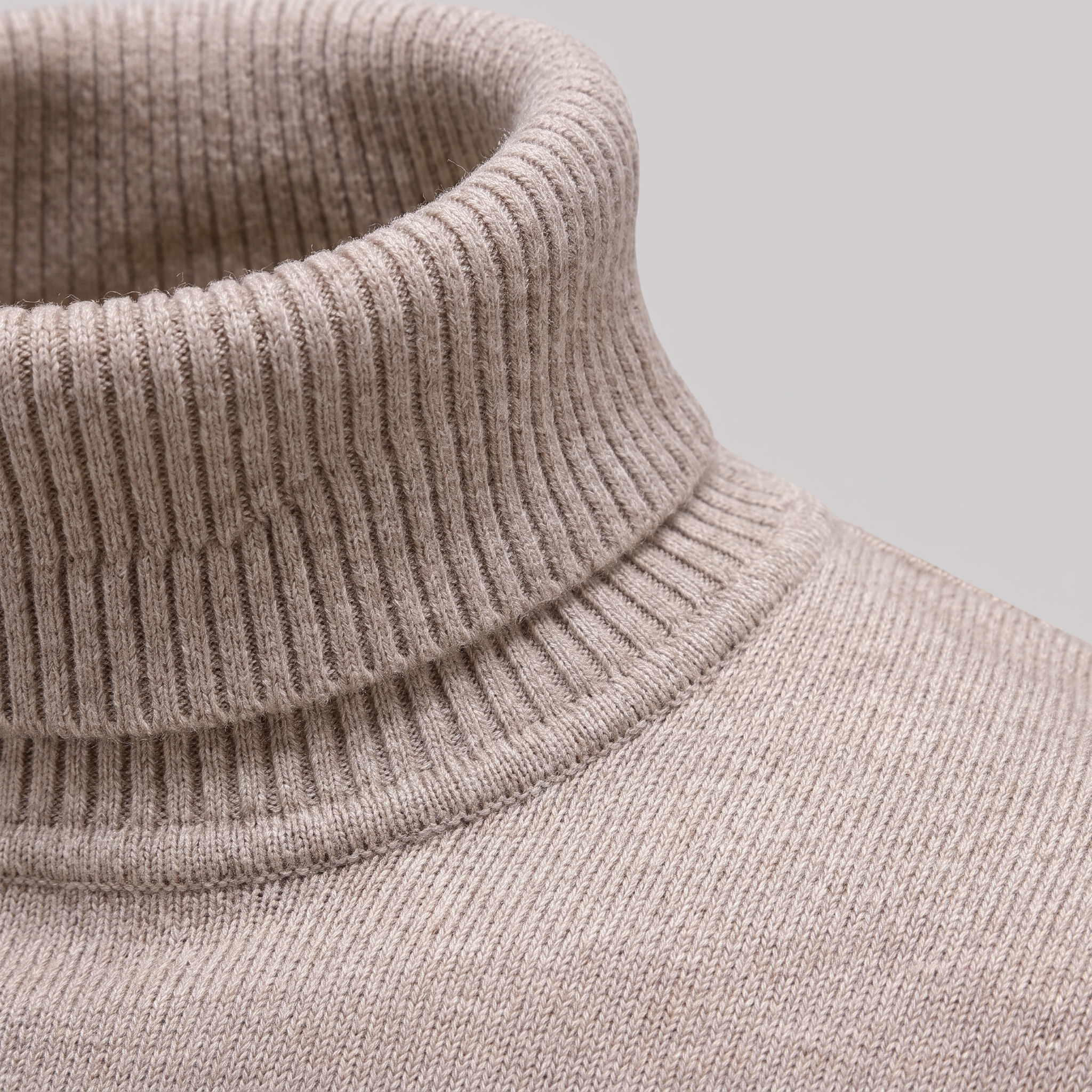 Herren Klassischer Rollkragenpullover