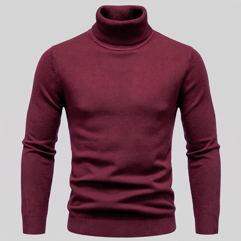 Herren Klassischer Rollkragenpullover