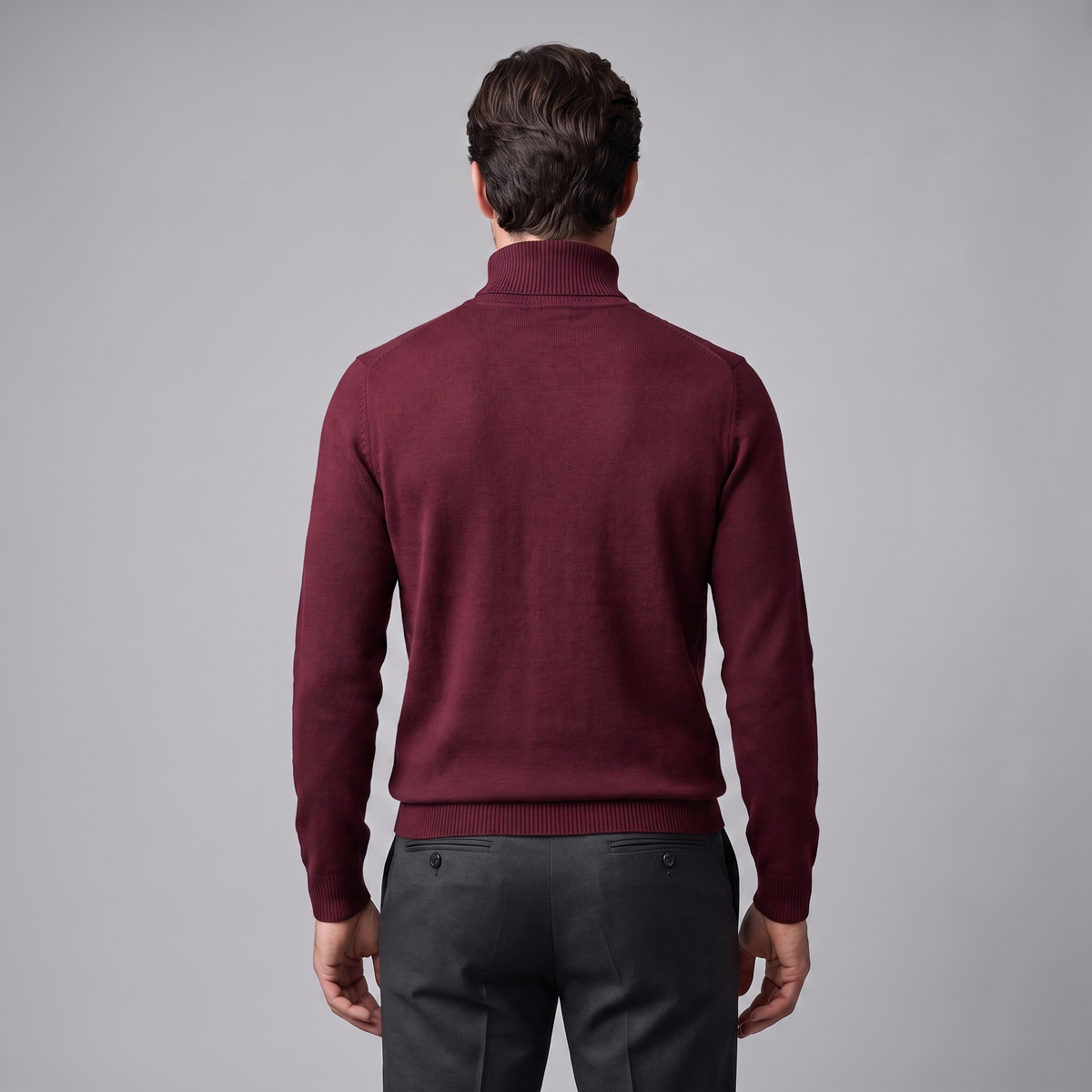 Herren Klassischer Rollkragenpullover
