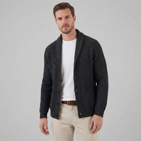 Herren Klassischer Strickcardigan