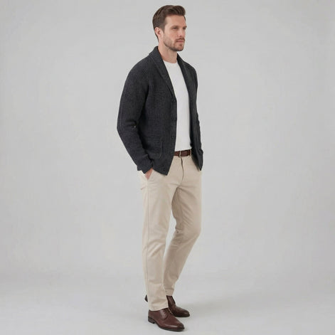 Herren Klassischer Strickcardigan