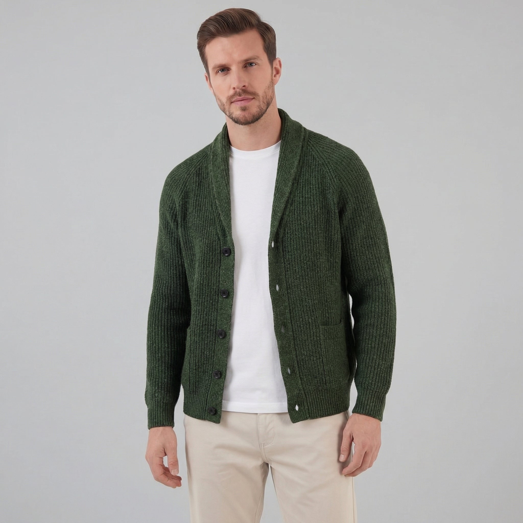 Herren Klassischer Strickcardigan