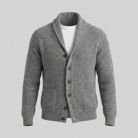 Herren Klassischer Strickcardigan