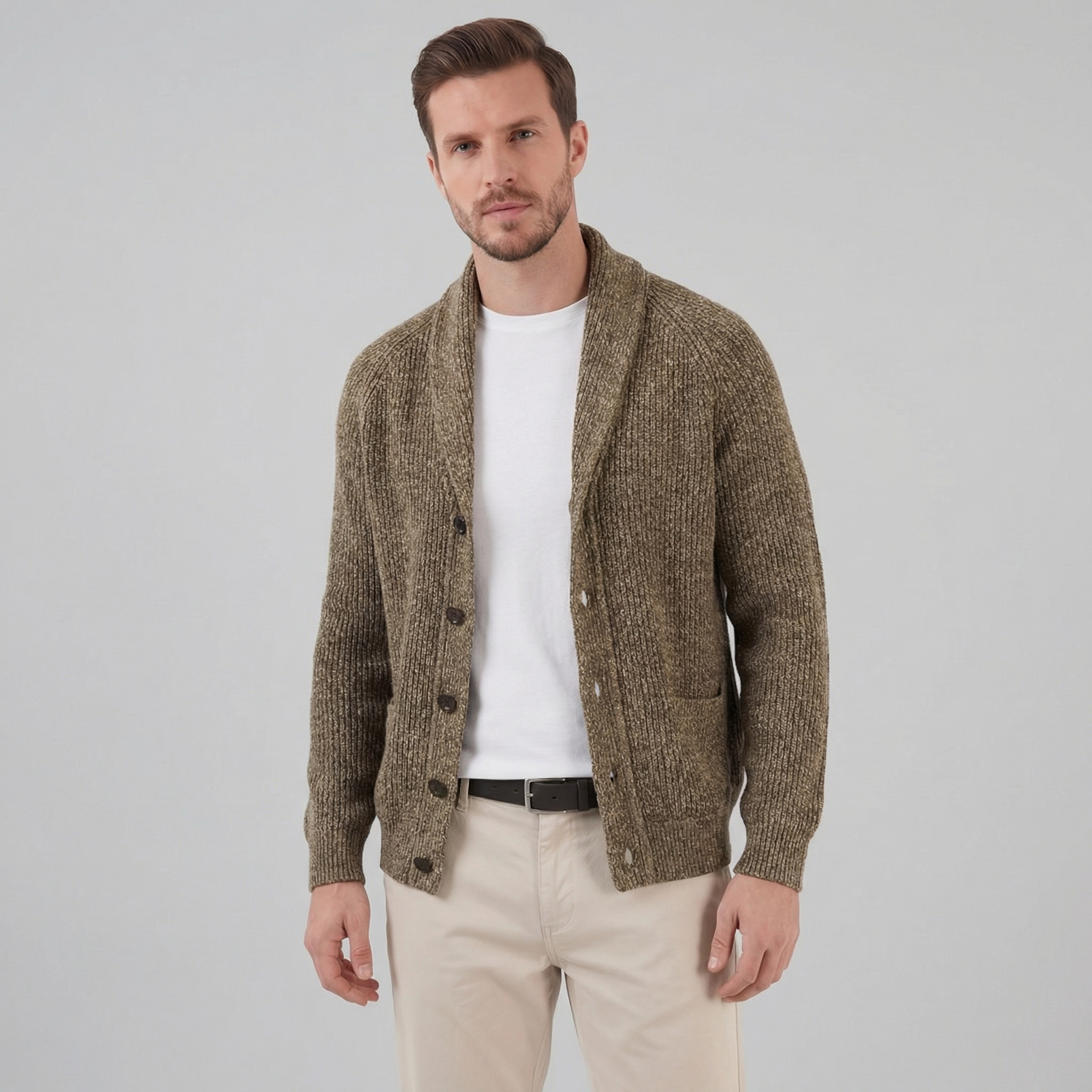 Herren Klassischer Strickcardigan