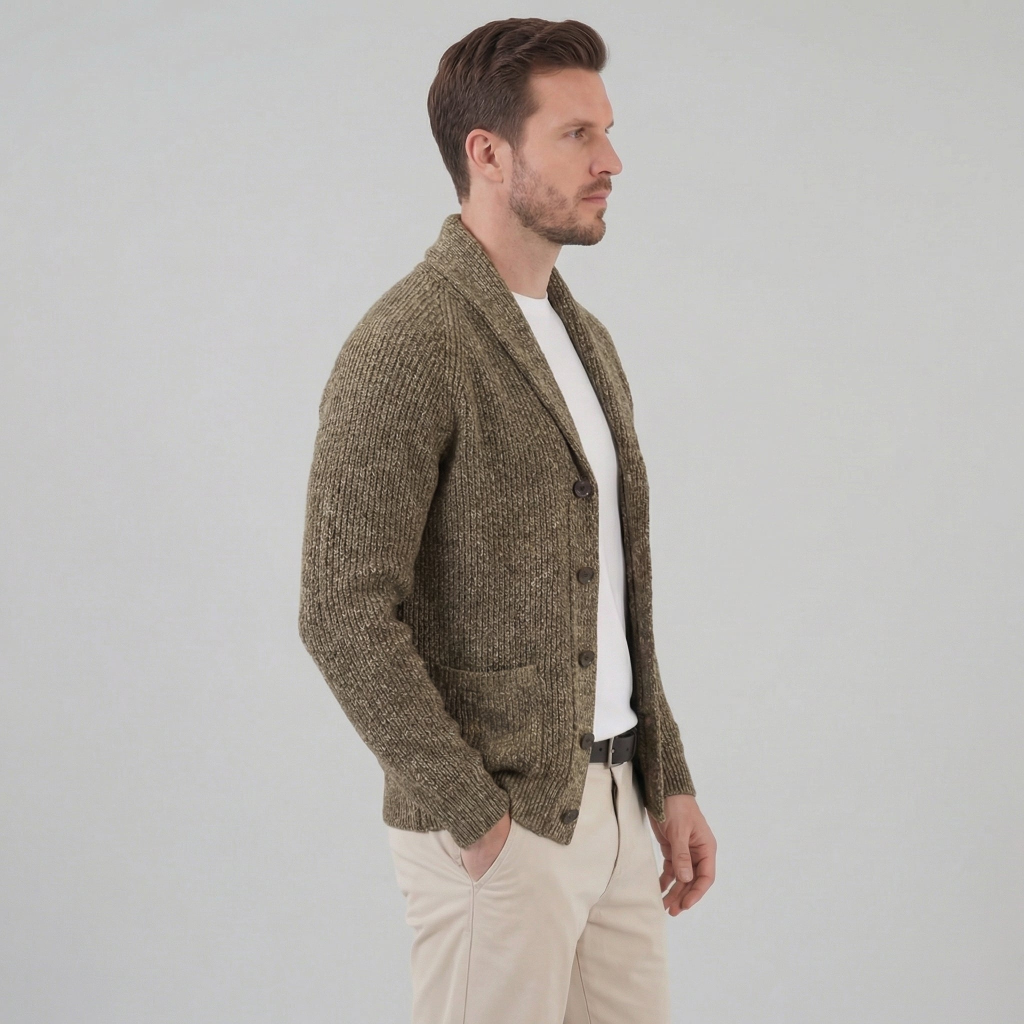Herren Klassischer Strickcardigan