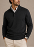 Herren Langarm Polopullover mit Polokragen