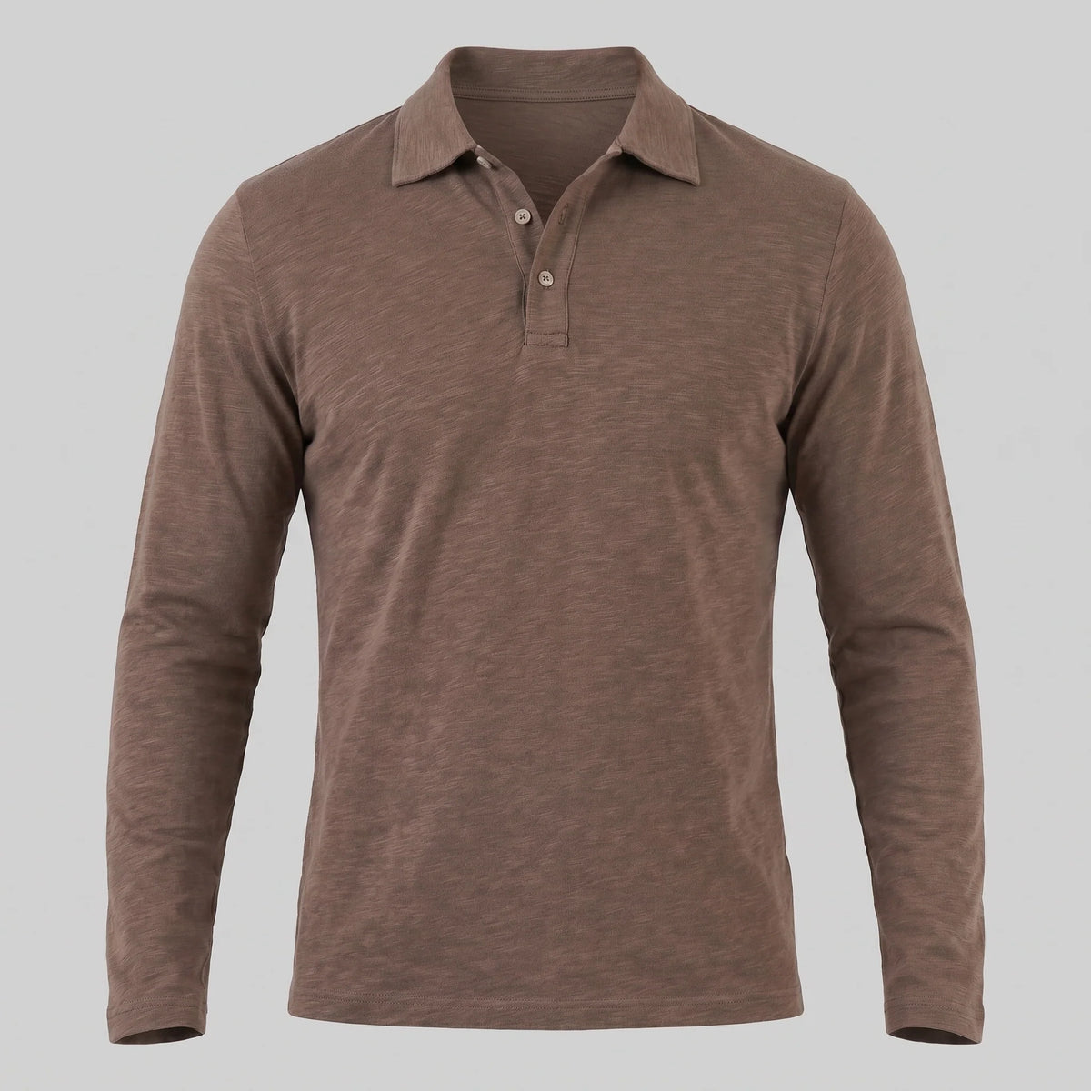 Herren Langarm Poloshirt Moderner Schnitt