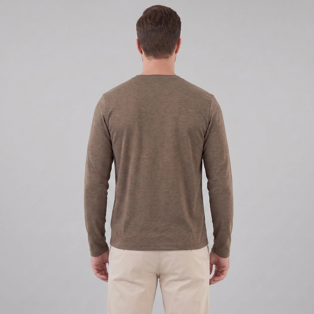 Herren Langarmpullover mit Rundhalsausschnitt