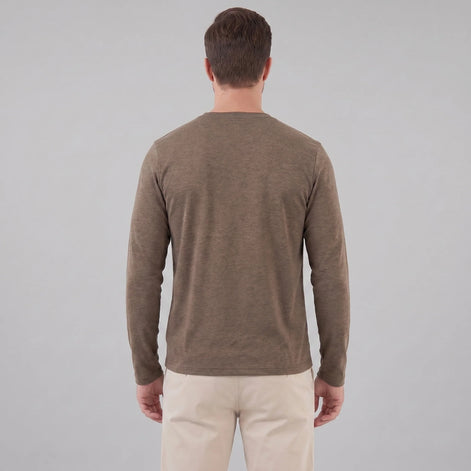 Herren Langarmpullover mit Rundhalsausschnitt