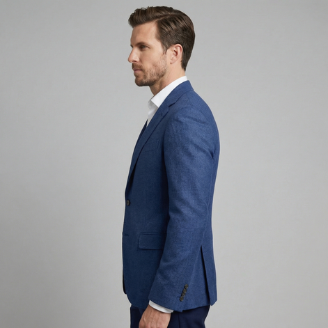 Herren Lässiger Leinen Blazer Jacke