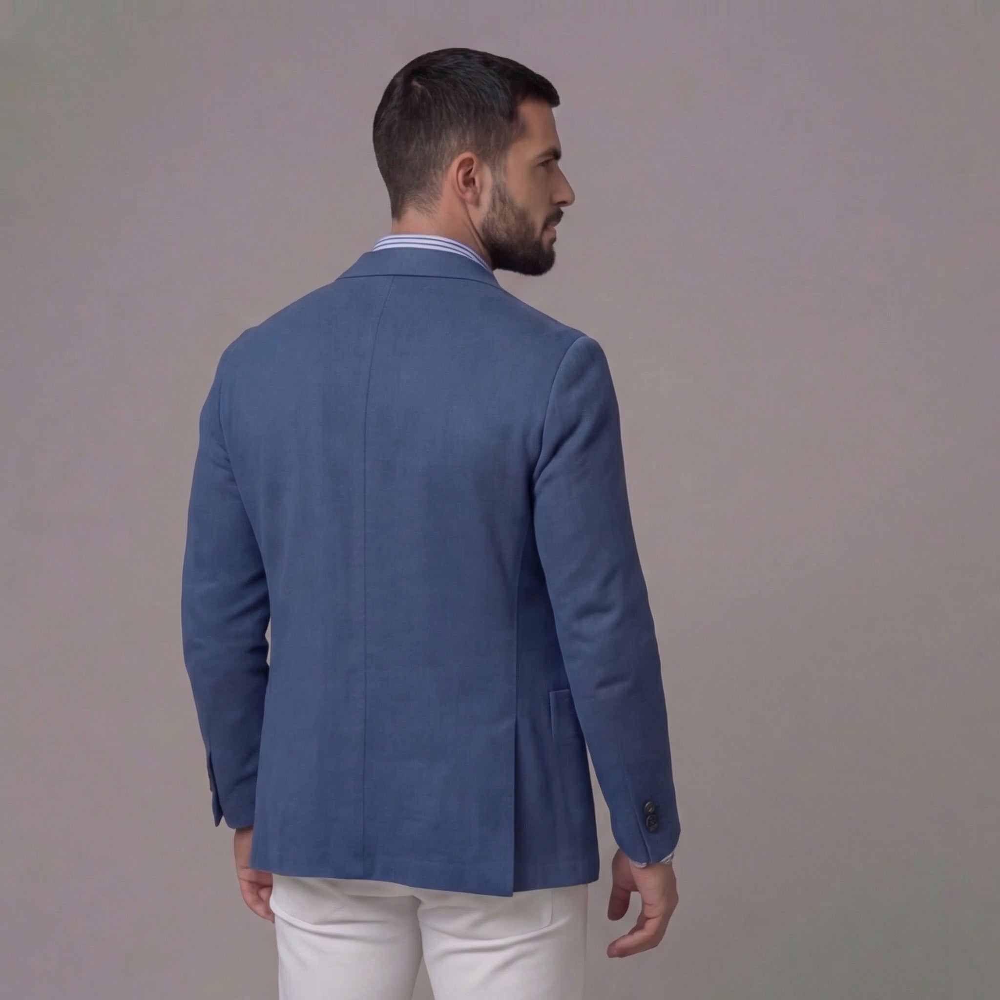 Herren Lässiger Leinenblazer