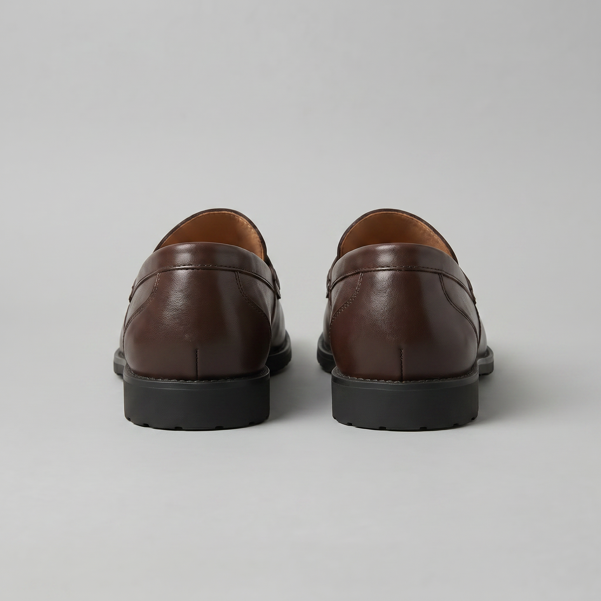 Herren Leder-Look Penny-Loafer