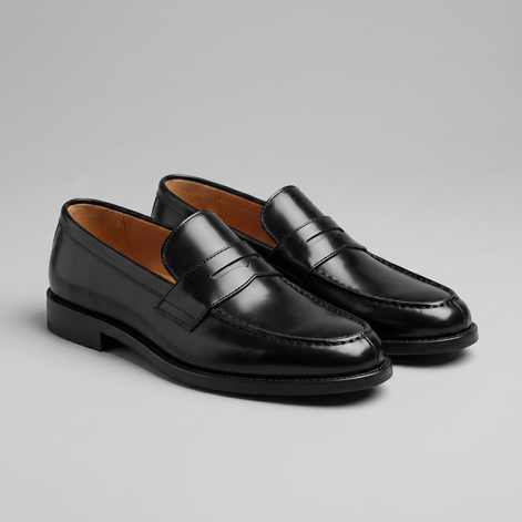 Herren Leder Penny Loafers
