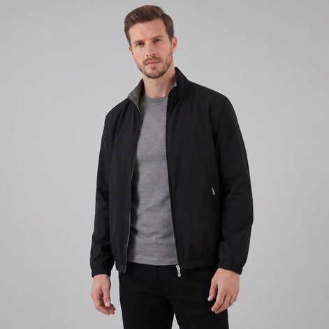 Herren Leichte Bomberjacke mit Reißverschluss für Alltag und Freizeit