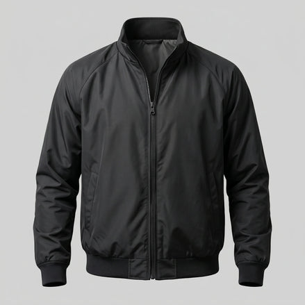 Herren Leichte Harrington-Jacke mit Stehkragen